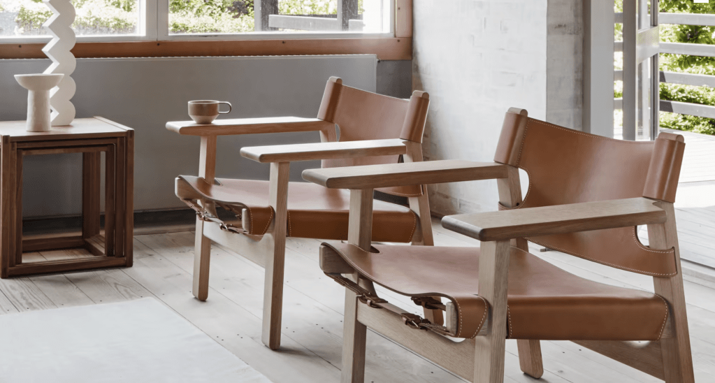 Børge Mogensen the Spanish Chair for Fredericia.